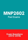 MNP2602 - Past Exam Papers (2012-2019)