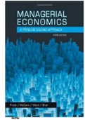 Test Bank for Managerial Economics 3rd Edition by Froeb practice solution