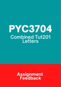 PYC3704 - Tutorial Letters 201 (Merged) (2018-2021) (Questions&Answers)