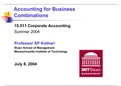 Accounting for Business  Combinations