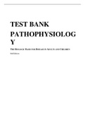 TEST BANK PATHOPHYSIOLOGY THE BIOLOGIC BASIS FOR DISEASE IN ADULTS AND CHILDREN 8th Edition