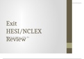 Exit HESI/NCLEX Review