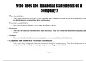 Analysis and interpretation of company financial statements