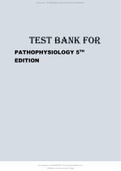 Test Bank For Pathophysiology 5th Edition by Jacquelyn Banasik.