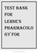 Test Bank For Lehne's Pharmacology for Nursing Care 9th Edition BY Burchum