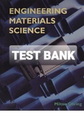Exam (elaborations) TEST BANK FOR Engineering Materials Science By Milton Ohring (Solution Manual) 