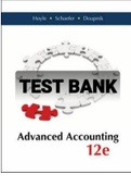 Exam (elaborations) TEST BANK FOR Advanced Accounting12th Edition by Joe Ben Hoyle, Thomas Schaefer, Timothy Doupnik 