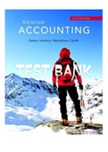Exam (elaborations) Test Bank For Advance Accounting by Fischer 9 Edition 