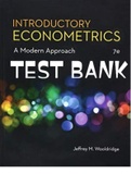 Exam (elaborations) Test Bank For Introductory Econometrics 