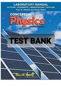 Exam (elaborations) TEST BANK FOR  Conceptual-physics 10th edition By Paul G. Hewitt (Solution Manual)-Converted 