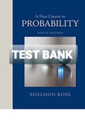 Exam (elaborations) TEST BANK FOR  First Course In Probability 9th Edition By Sheldon M. Ross. John L. (Solution Manual)-Converted 