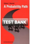 Exam (elaborations) TEST BANK FOR A probability path 1st Edition By Sidney Resnick  (Solution Manual)-Converted 