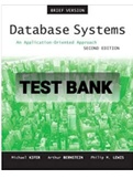 Exam (elaborations) TEST BANK FOR DATABASE SYSTEMS AN APPLICATION-ORIENTED APPROACH 2ND EDITION BY Michael Kifer, Arthur Bernstein, Philip M. Lewis (SOLUTION MANUAL)-Converted 
