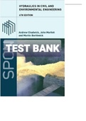 Exam (elaborations) TEST BANK FOR Hydraulics in Civil and Environmental Engineering 4th Edition A. Chadwick, John Morfett, and Martin Borthwick (Solution Manual) (1) 