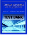 Exam (elaborations) TEST BANK FOR Linear Algebra, 4th Edition By THOMAS POLASKI  JUDITH MCDONALD  (Solution Manual)