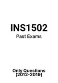 INS1502 - Exam Questions PACK (2012-2019)