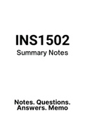 INS1502 (Notes, ExamQuestions, and Tut201 Letters)