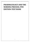 Pharmacology and the Nursing Process, 9th Edition-TEST BANK...