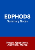 EDPHOD8 - Notes (Summary)