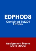 EDPHOD8 - Combined Tut201 Letters (2015-2020)