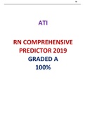 RN COMPREHENSIVE PREDICTOR 2019  / ATI RN COMPREHENSIVE PREDICTOR 2019 |VERIFIED AND 100% CORRECT Q & A, COMPLETE DOCUMENT FOR ATI EXAM|