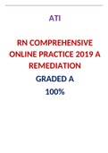 RN COMPREHENSIVE ONLINE PRACTICE 2019 A REMEDIATION / ATI RN COMPREHENSIVE ONLINE PRACTICE 2019 A REMEDIATION|VERIFIED AND 100% CORRECT Q & A, COMPLETE DOCUMENT FOR ATI EXAM|