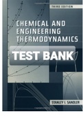                                                         TEST BANK SOLUTIONS TO Chemical and Engineering Thermodynamics 3rd Edition By Stanley I. Sandler                  