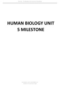 HUMAN BIOLOGY UNIT 5 MILESTONE LATEST