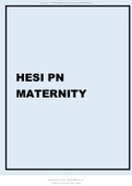 HESI PN Maternity Latest 2021.