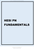 HESI PN Fundamentals Latest 2021.