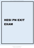 HESI PN Latest Exit Exam 2021.