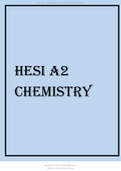 HESI A2 Chemistry Latest Exam  2021
