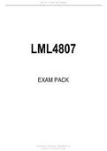 LML4807 EXAM PACK 2021.