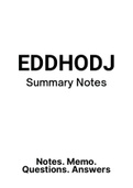 EDDHODJ - Notes (Summary) 