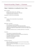 Summary Chapters 1 -8 Mid-Term Financial Accounting 1 UvA