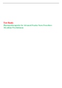Pharmacotherapeutics for Advanced Practice Nurse Prescribers, 5th edition Woo Robinson Test Bank