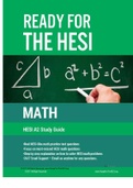 1 HESI A2 Math Study Guide: HESI A2 Math Study Guide