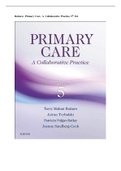  Primary Care, A Collaborative Practice, 5th Edition  by Terry Buttaro  | Test Bank For Primary Care A Collaborative Practice, 5th Edition : all chapters ; Questions,& Answers with rationales_ A+ solution