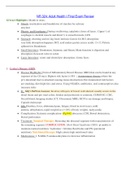NR324 / NR 324: Adult Health I Final Exam  Review (Latest 2021 / 2022) Chamberlain College of Nursing