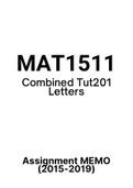 MAT1511 - Combined Tut201 Letters (2015-2019)
