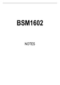BSM1602 STUDY NOTES