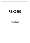 RSK2602 EXAM PACK 2022