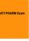 Exam (elaborations) ATI PHARM Exam latest 