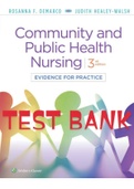 Exam (elaborations) Community and Public Health Nursing 3rd Edition DeMarco Walsh 