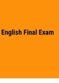 Exam (elaborations) Eng Final Exam 