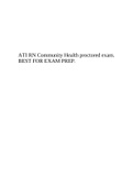 ATI RN Community Health proctored exam