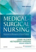 Medical Surgical Nursing10th Edition Lewis Test Bank by Lewis.Bucher.Heitkemper.Harding kwong & Roberts graded A