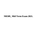 NR 509 Midterm Exam / NR509 Midterm Exam : Advanced Physical Assessment: Chamberlain College Of Nursing