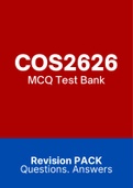 COS2626 - MCQ + Answers (ExamPACK with Solutions)