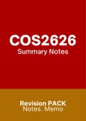 COS2626 (Notes, ExamPACK, QuestionPACK, Tut201 Memos)